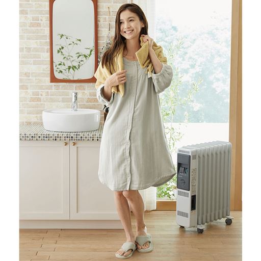 ガーゼタオルワンピース 綿100 七分袖 M L 1057 の通販はau Pay マーケット セシール