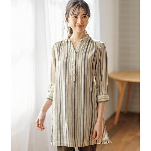 ダブルガーゼチュニックシャツ 3l 10 の通販はau Pay マーケット セシール