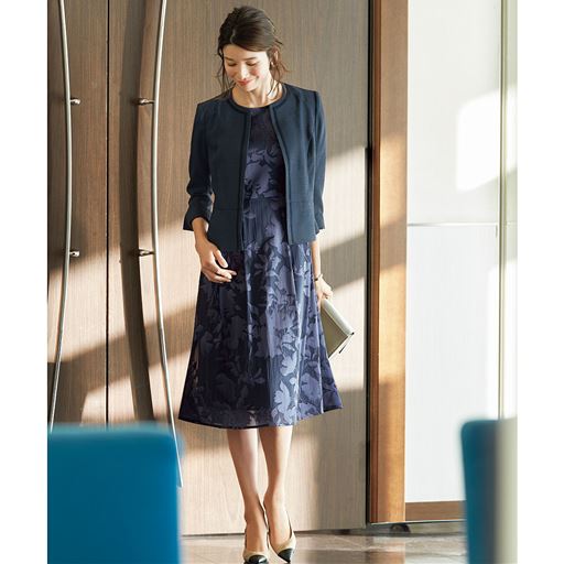 アンサンブルスーツ ジャケット ワンピース フォーマル 3l 10 7098の通販はau Pay マーケット セシール