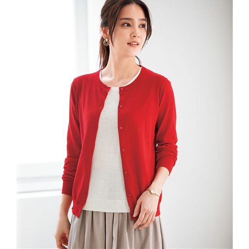 バーゲン カラフル クルーネックカーディガン 吸汗速乾 Uvケア 洗濯機ok 3l 21 の通販はau Pay マーケット セシール