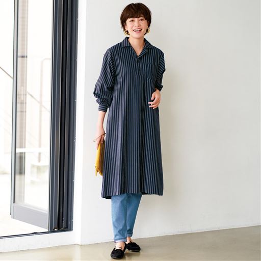 レディースファッション レディース ワンピース バーゲン ぽっちゃりさんサイズ シャツワンピース 綿100 L Ll 3l 3357 の通販はau Pay マーケット セシール