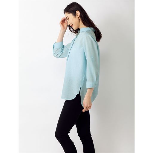 コットンリネン シャツチュニック テンセル 繊維 フレンチリネン 接触冷感 Uvケア 洗濯機ok 3l 2657 の通販はau Pay マーケット セシール