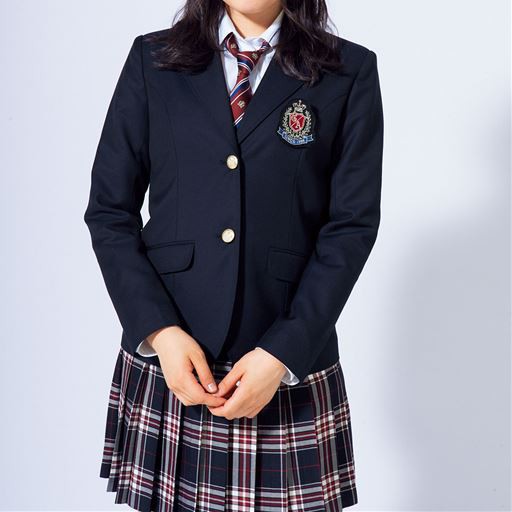 制服 学生服 女子制服 制服ブレザー 撥水 防汚加工 ウール混ブレザー エンブレム付き スクール 制服 S M L Ll 2671 の通販はau Pay マーケット セシール