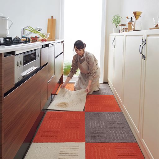 カーテン ラグ ファブリック カーペット タイルカーペット キッチンマット ピタッと装着 組合せ自由 1枚 60 60cm 2614 の通販はau Pay マーケット セシール