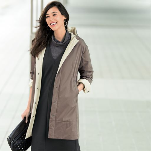 軽量 リバーシブルコート 蓄熱 L Ll 3l 大きいサイズ レディース ファッション 服 プランプ Plump 9640 の通販はau Pay マーケット セシール