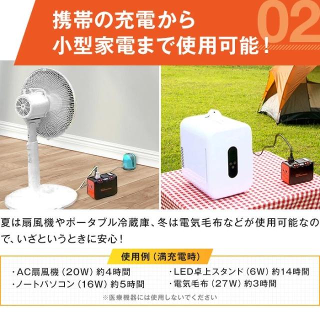 メガパワーステーション・ソーラーパネル 大容量 ポータブル 家庭用 防災 メガパワーステーション・ソーラーパネル特別セット AR2228_4