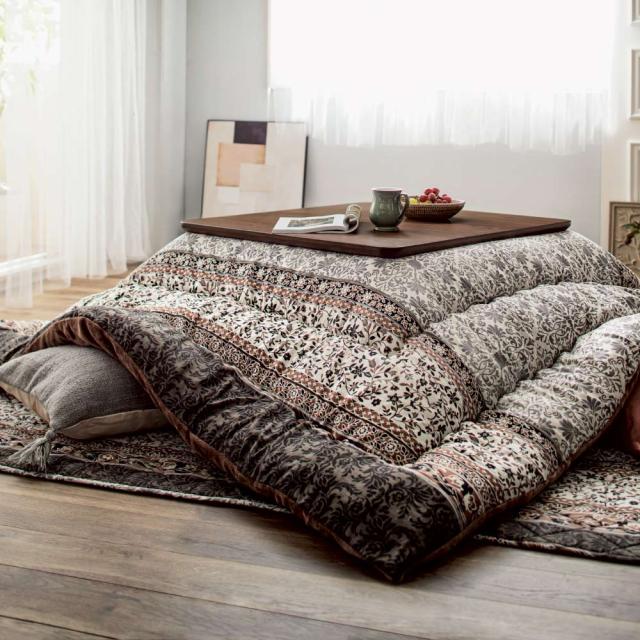 こたつ こたつ布団 ≪正方形≫ もちふわ触感のボリュームこたつ〈レイエル〉お得な掛け敷きセット 501783の通販は