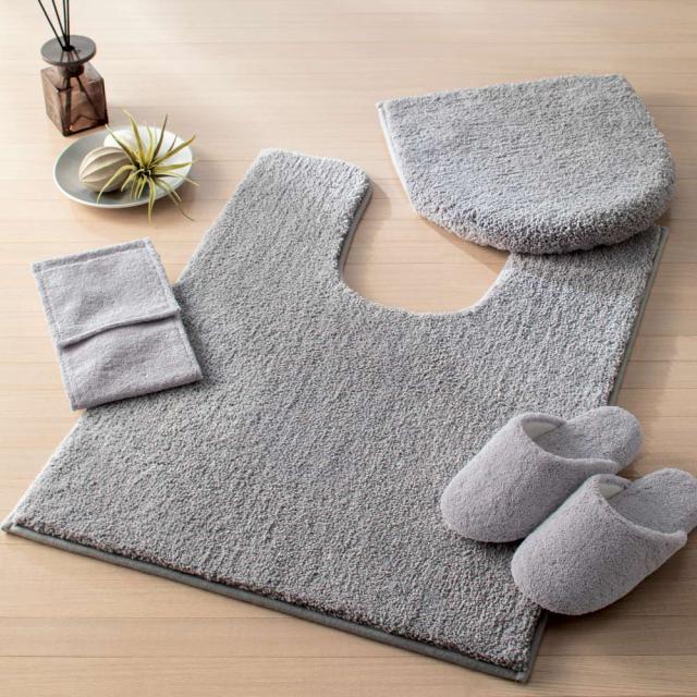 バス用品 トイレ用品 ≪普通判マット約60×60cm≫ ウチノもこふわトイレタリー フタカバー・マットセット 506114の通販は 7,744円