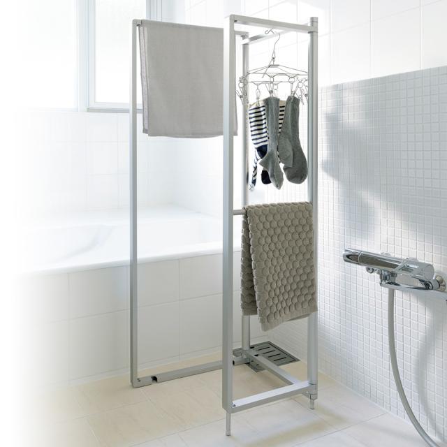 浴室用コンパクトタオルハンガー 3連 洗濯用品 物干し 洗濯物干し台 KR0093