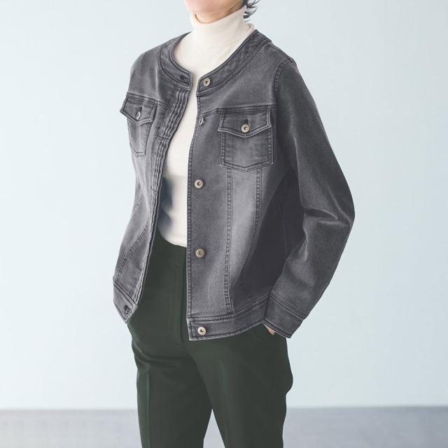 Spoom Holiday/スプームホリデイ ジャージーデニム ジャケット ファッション ジャケット PC6117