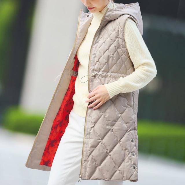 SPOOM/スプーム×ソークロース（Spoom.×So close，） スター カモフラージュ ジャカード はっ水加工 ダウンベスト ジャケット PC6119