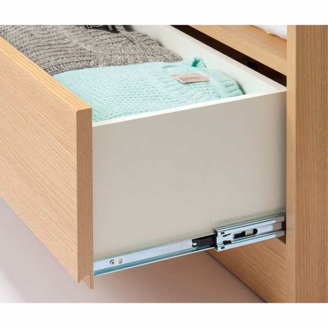 家具 収納 衣類収納 押入収納 クローゼット収納 【幅60奥行35高さ72cm】オープン＆引き出し・3段 735809｜au PAY マーケット