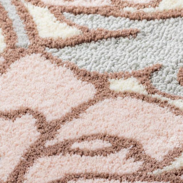 ≪約60×90cm≫ ミラ・ショーンマット〈シャクヤク〉 カーペット ラグ マット 玄関マット 626008_3