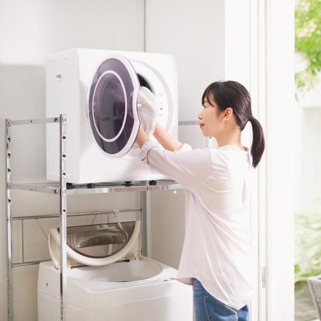 洗濯用品 アイロン 洗濯機ラック ランドリーラック 段差対応