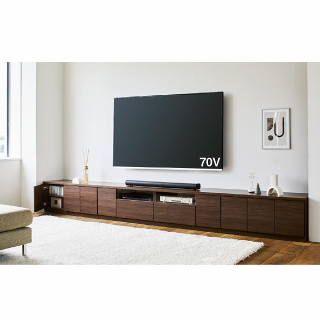 家具 収納 工事不要で完成！ワイドロングテレビボード 幅約320.5cm