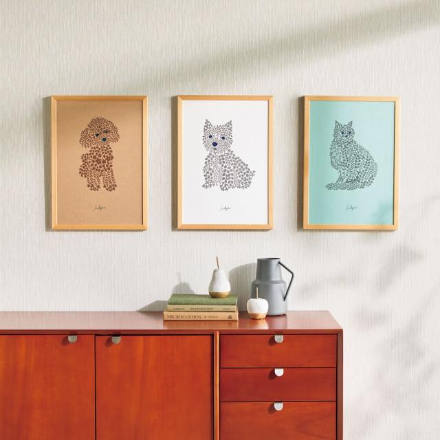 アート 絵画 アートフレーム 壁掛け FLUFFY | フラッフィー アニマルアートフレーム L 【Lサイズ2点以上購入で10パーセントOFF】 H64807の通販は 8,415円