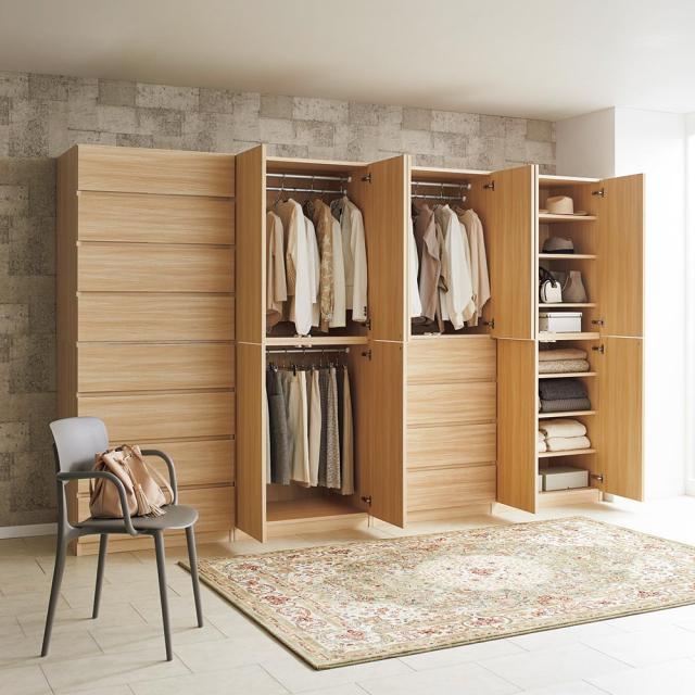 衣類収納 ワードローブ クローゼット Ashen/アーシェン　ワードローブ　ハンガー2段　幅70cm H58424の通販は