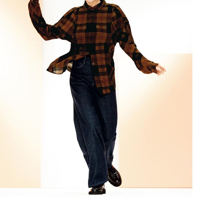 ≪股下丈68cm≫ 「NIKKE」 マフデニム セミワイドパンツ パンツ ワイドパンツ PC6239 ≪股下丈68cm≫ 「NIKKE」 マフデニム セミワイドパンツ パンツ ワイド