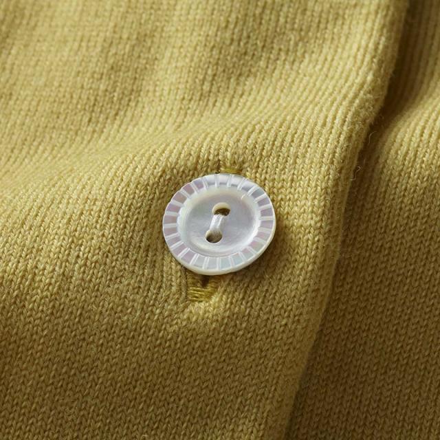 イタリア梳毛ウール糸使い クルーネック カーディガン ファッション ニット セーター PC6259 イタリア梳毛ウール糸使い クルーネック カーディガン ファッション