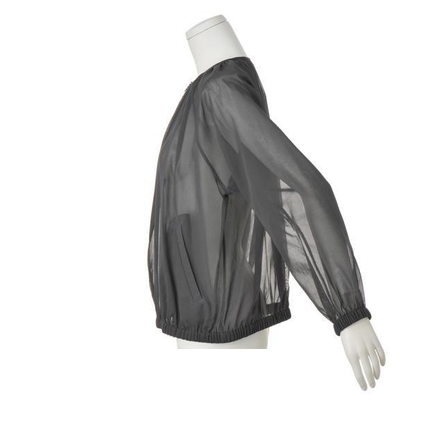 コットン シアー素材 ギャザー使い ブルゾン ファッション ジャケット PC6266 コットン シアー素材 ギャザー使い ブルゾン ファッション ジャケット