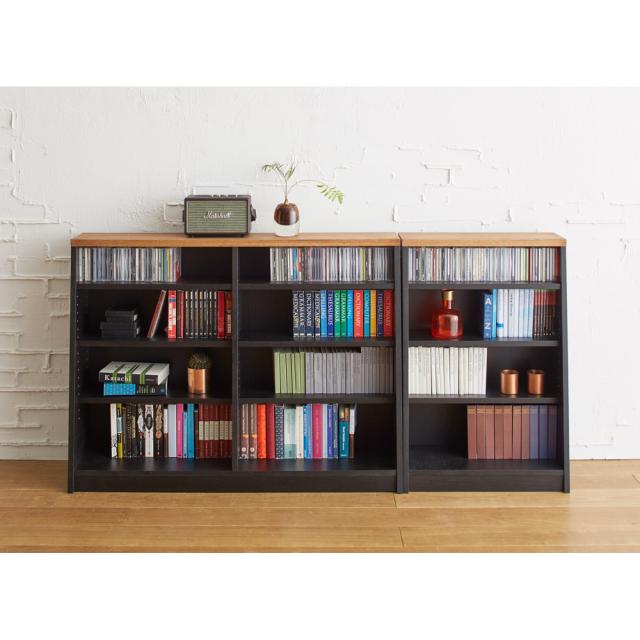 ラック シェルフ 本棚 ブックシェルフ 書棚 Brook/ブルック ウッドデスクシリーズ ブックシェルフ 幅60cm H72014の通販は