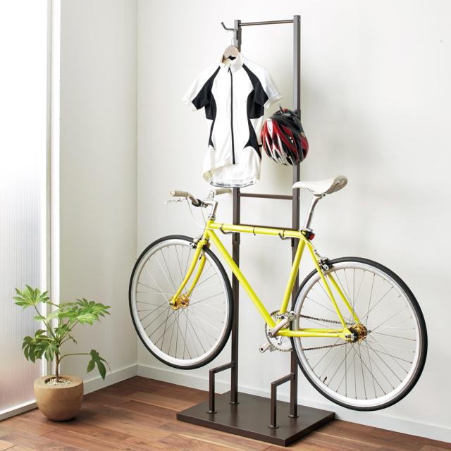 室内で使える ディスプレイサイクルスタンド 2台掛け 下駄箱 玄関収納