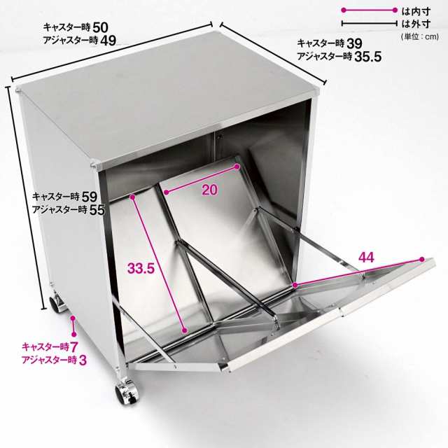 掃除用品 ゴミ箱 分別ゴミ箱 床 キッチン用 2分別 分別 3分別