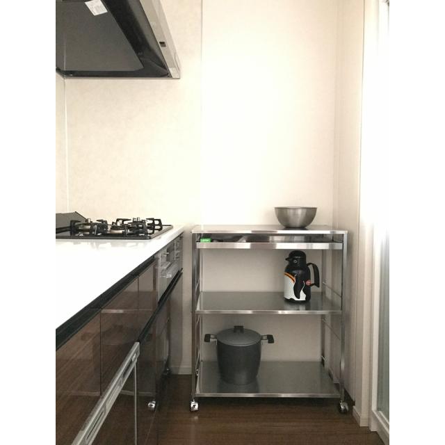 ステンレス作業台ワゴン 引き出し1杯タイプ 幅73.5cm キッチン収納