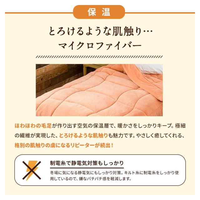 敷きパッド セット 厚手 極厚 静電気防止 あったか敷きパッド 冬用 ヒートループ（R）ハイパー お得な掛け敷きセット クイーン AR2392_9