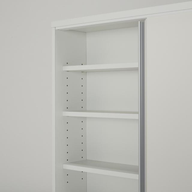 ストレートカウンター下引き戸収納庫 幅90 奥行30cmタイプ リビング収納 キャビネット リビングボード 629306