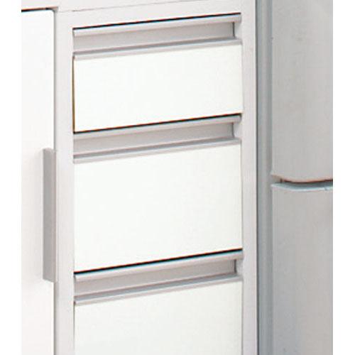 キッチン収納 キッチンストッカー 隙間収納 上品な清潔感のあるアクリル扉のキッチンすき間収納 幅20cm・奥行44.5cm 527148の通販は