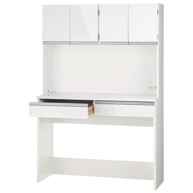 キッチン通路をキレイにする！下オープンダイニングシリーズ レンジボード・幅120cm高さ175cm レンジ台 キッチンラック 629706
