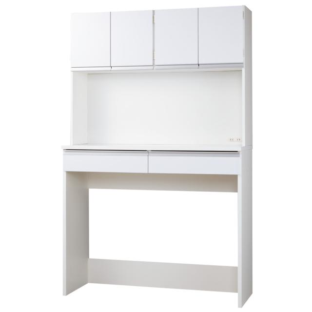 キッチン通路をキレイにする！下オープンダイニングシリーズ キッチンボード・幅120cm高さ190cm レンジ台 キッチンラック 629708