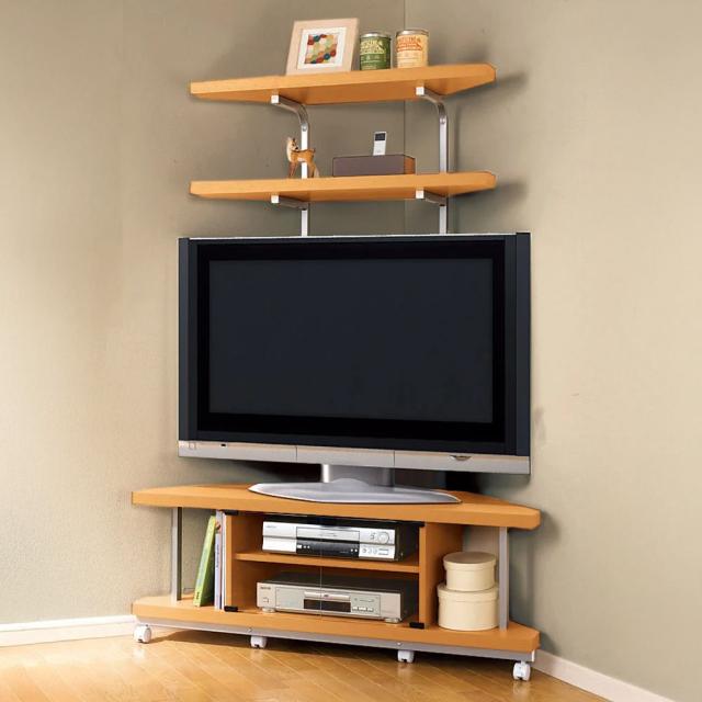 美品】テレビ台 テレビボード ダークブラウン 隠れキャスター付き 隠し