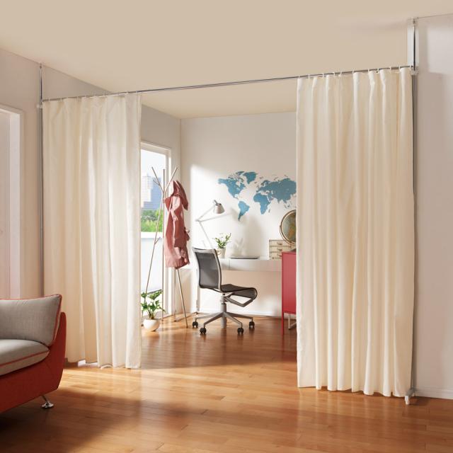 インテリア雑貨 日用品 パーテーション 間仕切り 突っ張り 伸縮式目隠しカーテン リングタイプ の通販はau Pay マーケット ディノス Au Pay マーケット店