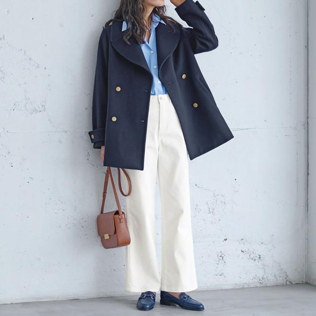 ≪股下丈72cm≫ テフロン加工 カラーデニム ストレートパンツ サステナブル 174212_3