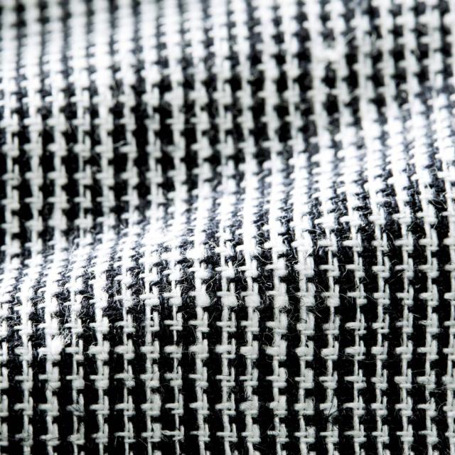 リネン混 ミニ千鳥 セミワイドパンツ パンツ ワイドパンツ 384002