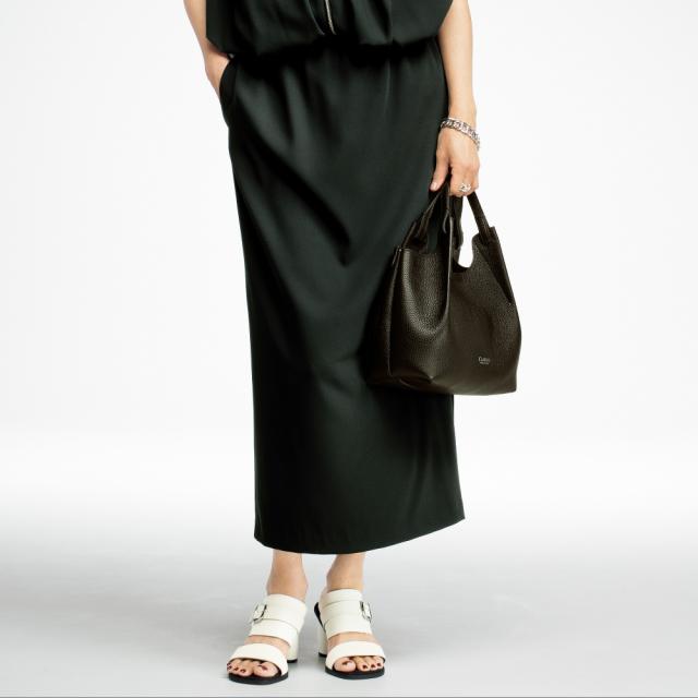 UVカットとろみ素材 プルオンIラインスカート 機能性ウェア 雑貨 インナー 384202