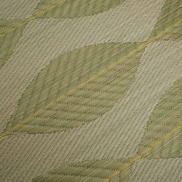 ≪約67×180cm≫ い草インテリアマット〈リーブス〉（厚さ約5mm） カーペット ラグ マット 玄関マット 654446_4