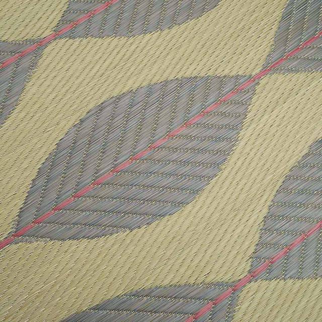≪約67×180cm≫ い草インテリアマット〈リーブス〉（厚さ約5mm） カーペット ラグ マット 玄関マット 654446_5
