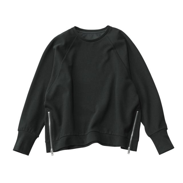 ツイルジャージー インナーレイヤードプルオーバー シャツ ブラウス