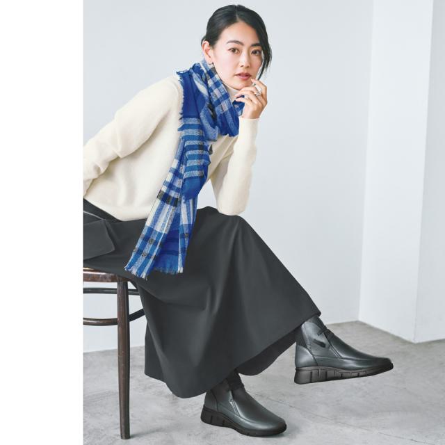 VITA NOVA/ヴィタノーヴァ バックゴア レザー ショートブーツ ブーツ