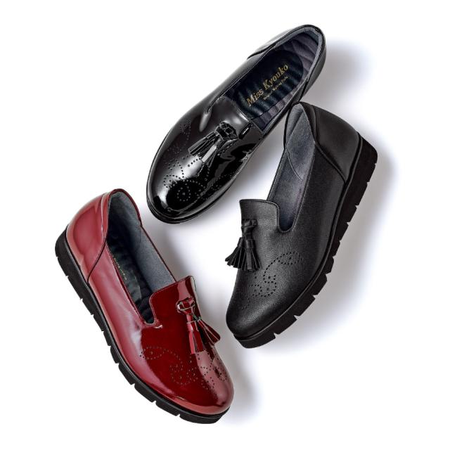 ミスキョウコ 4E タッセルローファーシューズ スニーカー コンフォートシューズ コンフォートパンプス シューズ M73802