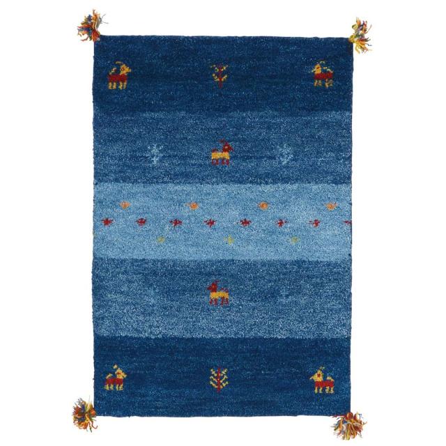 Gabbeh/ギャッベ インド製マット 約60cm×90cm カーペット ラグ マット 玄関マット H94517_7