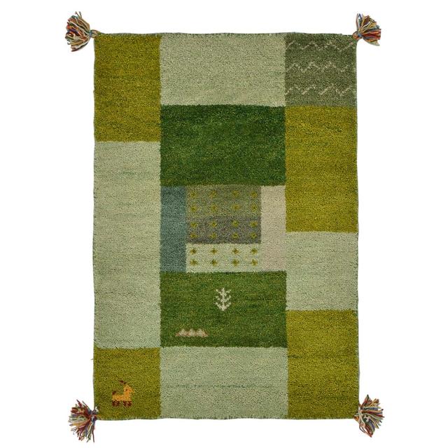 Gabbeh/ギャッベ インド製マット 約60cm×90cm カーペット ラグ マット 玄関マット H94517_8
