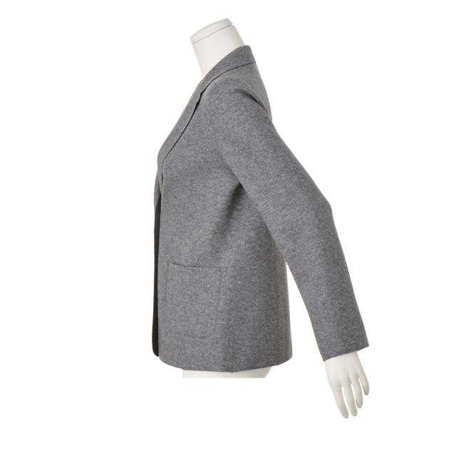 ウールカシミヤ リバーシブル ジャージー ジャケット ジャケット