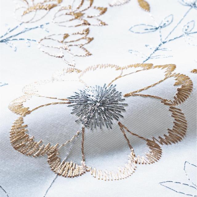 カーテン レースカーテン 2枚組 ≪100cm幅丈118cm≫ UV対策遮像刺しゅうボイルカーテン 524525の通販は