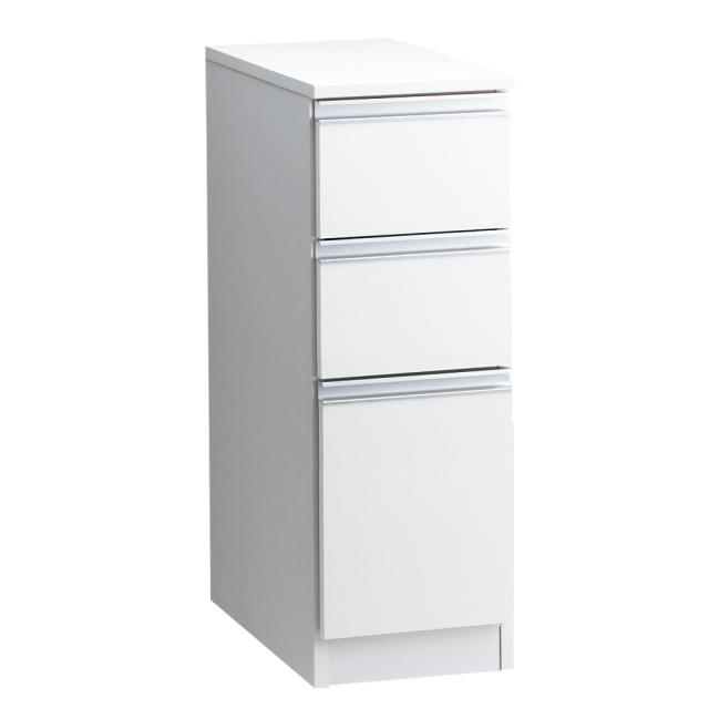 ［幅30奥行45高さ85cm］ キッチンすき間収納 引き出し3段 【Anyaシリーズ】 キッチン収納 キッチンストッカー 隙間収納 630122