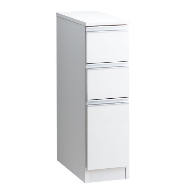 ［幅25奥行55高さ85cm］ キッチンすき間収納 引き出し3段 【Anyaシリーズ】 キッチン収納 キッチンストッカー 隙間収納 630128