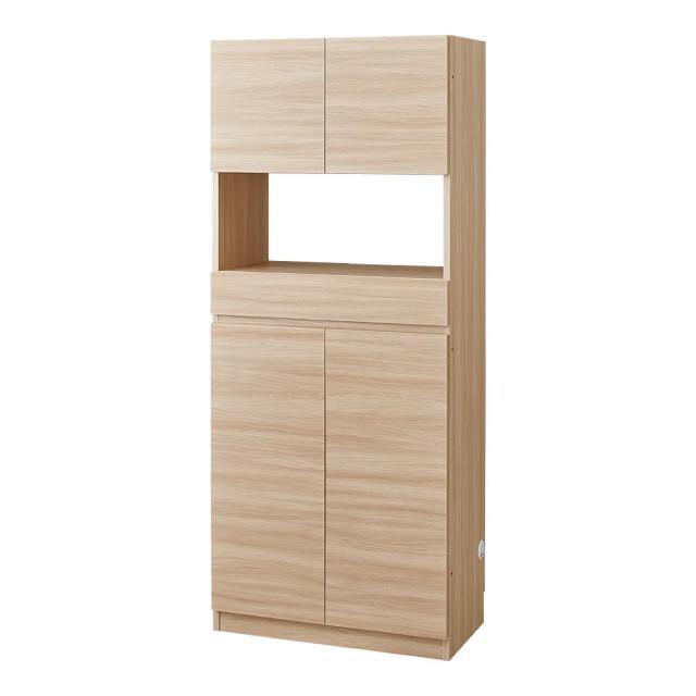 本棚 ラック シェルフ CD DVDラック スイッチ避け壁面収納シリーズ スイッチよけタイプ（上台扉付き・下台扉）幅75cm奥行30cm 530732の通販は 30,544円